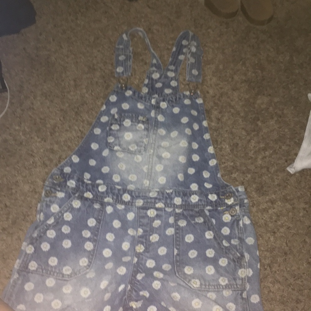 children’s XL sunflower overalls 🌻